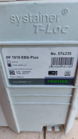 Fresadora Festool OF 1010 EBQ-Plus Router