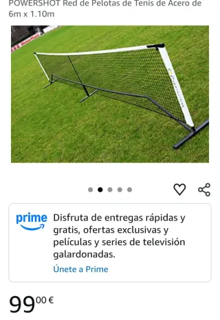 Red Tenis Acero 6m