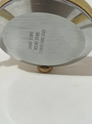 Reloj Cektron Suizo Cuerda Mujer Dorado