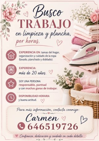 Limpiadora de hogar