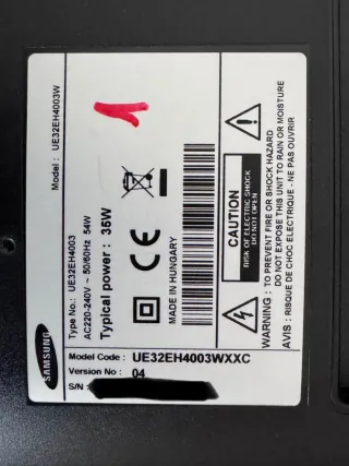 Televisor Samsung 32'' Negro