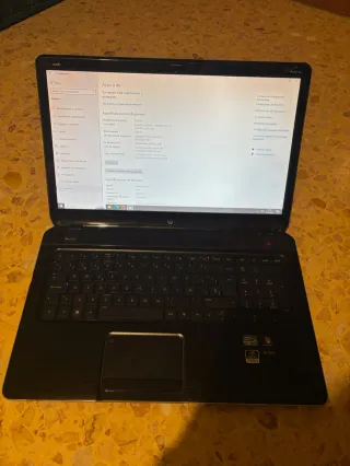 Portátil HP i7 4 núcleos 8 hilos windows 11 pro de Segunda mano