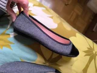 Bailarinas PEPPA'S gris oscuro charol