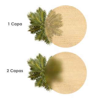 Malla Sombreo Beige 1m Rollo 50m