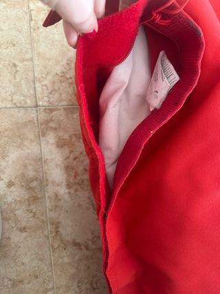 Puf grande rojo para exterior