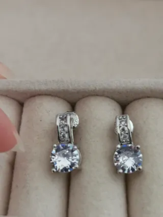 Pendientes Plata Circonitas