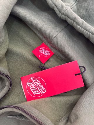 Sudadera Santa Cruz cremallera verde Talla S