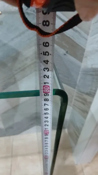Mesa recibidor cristal