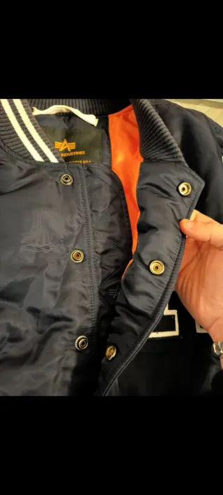 Chaqueta Alpha Industries 3/4 Azul/Blanca