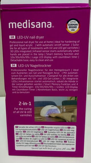 Secador Uñas Medisana ND 880 LED-UV