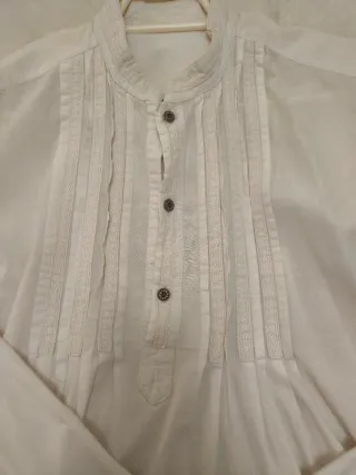 Camisa fallero hombre blanca