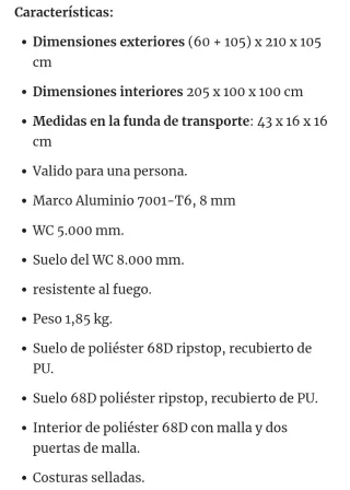 Tienda de campaña Origin Outdoors Snugly 1