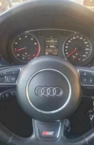 1 Pegatina logotipo Sline para volante Audi.