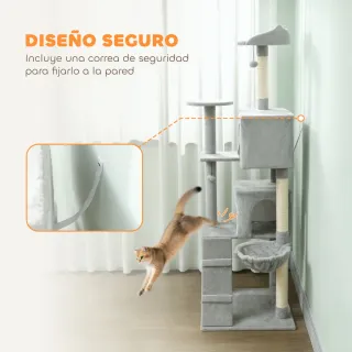 Árbol Rascador Gatos 180cm