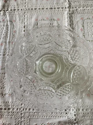 Frutero/Centro de mesa vintage cristal