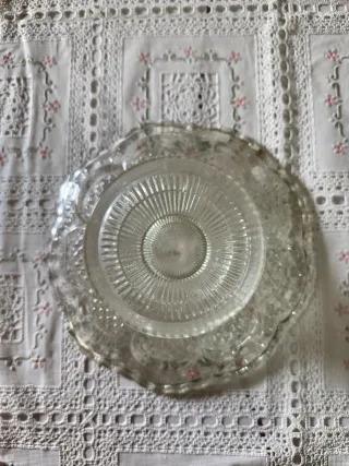 Frutero/Centro de mesa vintage cristal