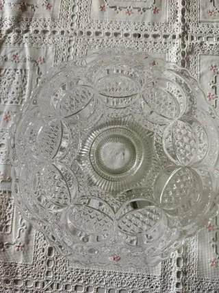 Frutero/Centro de mesa vintage cristal