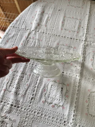 Frutero/Centro de mesa vintage cristal