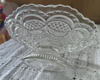 Frutero/Centro de mesa vintage cristal