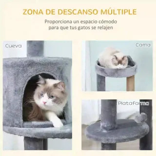 Árbol Rascador para Gatos 104 cm