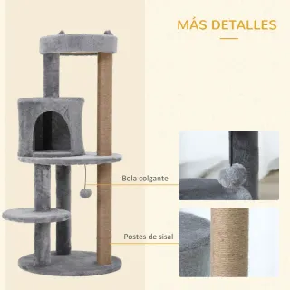 Árbol Rascador para Gatos 104 cm