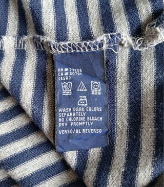Polo Tommy Hilfiger a righe grigio/blu XL