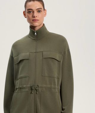 Sudadera Oysho Verde Militar Talla M