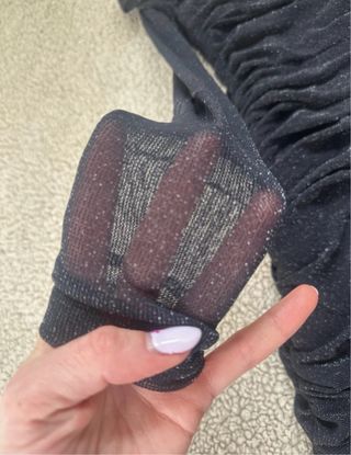 Vestido negro brillante fiesta