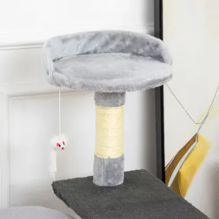 Torre para Gatos con Casetas y Ratón