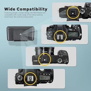 Godox iM22, flash per fotocamera con 5 livelli