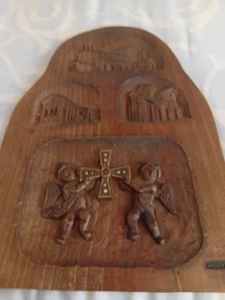 Cuadro Madera Tallada Imágenes Oviedo