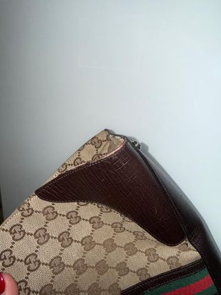 Bolso Gucci GG Canvas Horsebit Marrón Beige