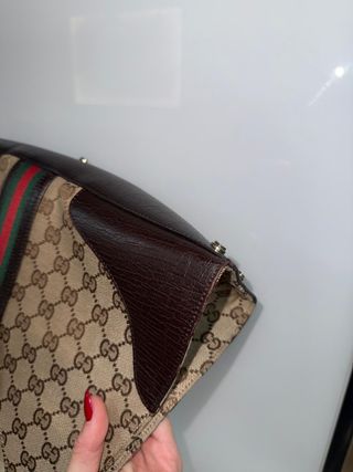 Bolso Gucci GG Canvas Horsebit Marrón Beige