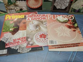 14 revistas variadas de ganchillo y patrones, moda, coser