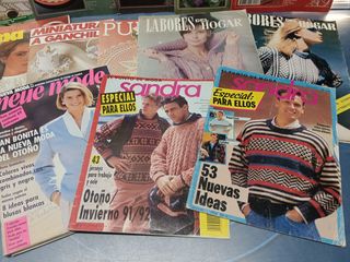 14 revistas variadas de ganchillo y patrones, moda, coser
