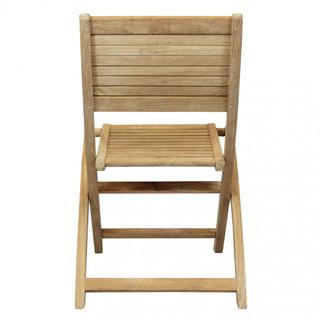 Sedia Pieghevole da Giardino in Legno Teak 85 cm