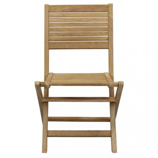 Sedia Pieghevole da Giardino in Legno Teak 85 cm