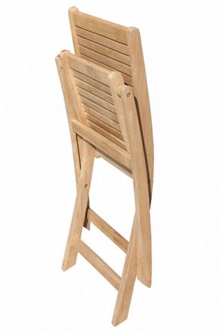 Sedia Pieghevole da Giardino in Legno Teak 85 cm