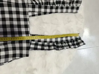 Vestido pichi cuadros volantes