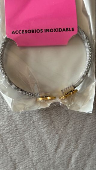 Pulsera Tous Oso Dorado y Plata