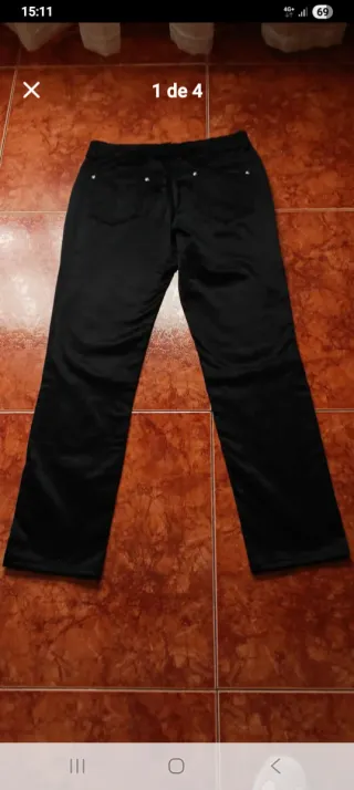 Lote 2 Pantalones Talla 38 (Negro y Gris) 7euros