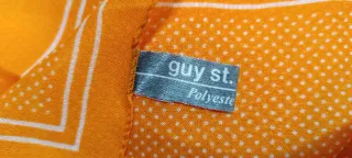 Pañuelo Guy St. Honore naranja con puntos blancos