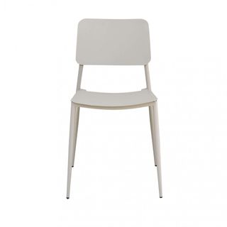 Sedia da Esterno in Acciaio Verniciato Tortora