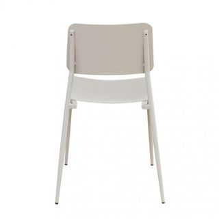 Sedia da Esterno in Acciaio Verniciato Tortora