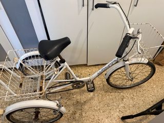 Triciclo Monty Blanco con Cesta