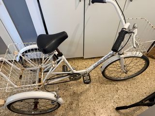 Triciclo Monty Blanco con Cesta