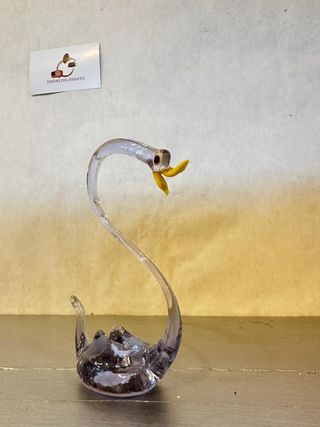 Cigno in Vetro Soffiato Decorazione