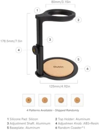 OutIn Supporto Caffè universale portatile