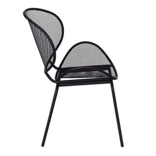 Sedia da Esterno in Acciaio Vintage Seduta Curva