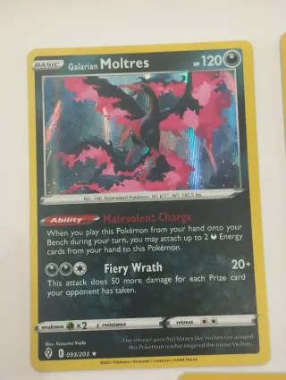 Cartas Pokémon Zapdos V + Moltres Articuno Zapdo